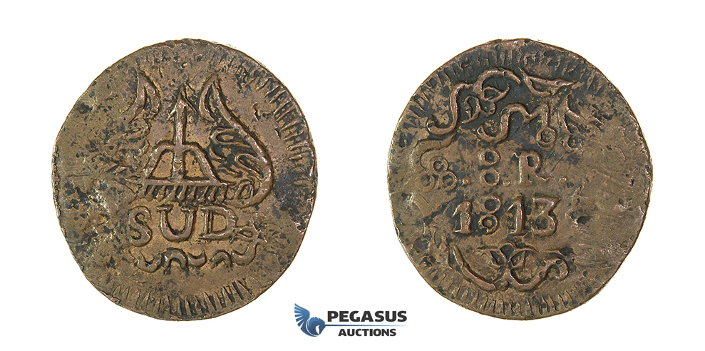 H45, Mexico, Oaxaca, Revolutionary, 8 Reales 1813, Copper, KM# 234