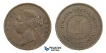H60, Straits Settlements, Victoria, Cent 1873, Nice coin!
