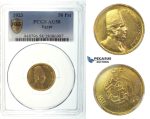 I41, Egypt, Fuad, 50 Piastres 1923, Gold, PCGS AU58