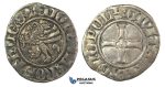 J36, Germany, Rostock City, Witten ND (Before 1379) Silver (1.11g) Nice & Rare