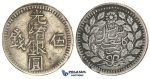 J42, China, Sinkiang, 5 Miscals AH1312, Kashgar, Silver (17.50g) Y19