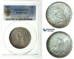 J77, United States, Capped Bust Half Dollar (50 Cents) 1837, PCGS AU58 (Reeded Edge)