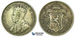 J85, Cyprus, George V, 18 Piastres 1913, Silver, Nice details, no cleaning!