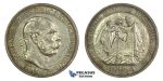 J90, Hungary, Franz Joseph, 5 Korona 1907-KB, Kremnitz (Coronation) Silver, Nice!