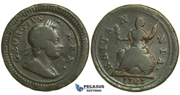 K30, Great Britain, George I, Farthing 1723, Fine