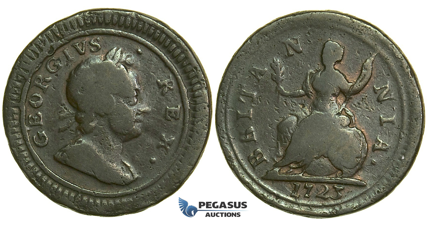 K30, Great Britain, George I, Farthing 1723, Fine