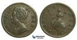 K39, Great Britain, George II, Farthing 1744, GVF