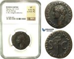 K88, Roman Empire, Tiberius (14-37 AD) AE As (9.81g) 34/5 AD, Rome, NGC VF