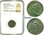 K93, Roman Empire, Constantine I (307-337 AD) AE3 (2.60g) 321-322 AD, Lugdunum (Lyon) NGC MS
