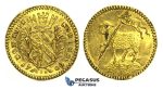 K99, Germany, Nürnberg City, 1/4 "Lamm" Ducat 1700-GFM, Gold (0.86g) Nürnberg, Lustrous High Grade!