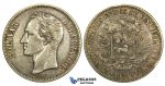 L39, Venezuela, 5 Bolivares 1921, Caracas, Silver