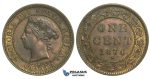 L68, Canada, Victoria, Cent 1876-H, Heaton, High Grade!