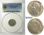 L89, Venezuela, 1/2 Bolivar 1900, Paris, Silver, PCGS AU55, Rare!