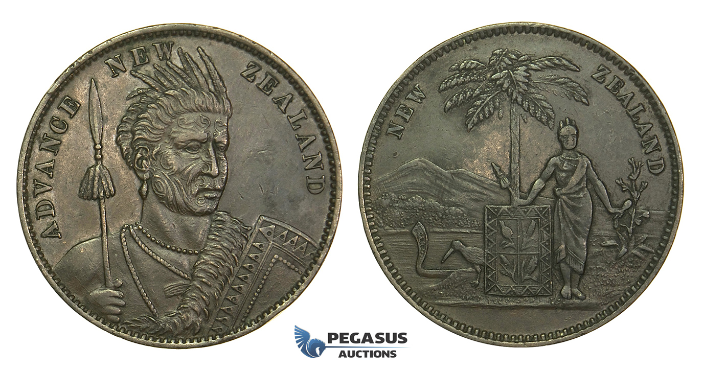 L94, New Zealand, Christchurch, Milner & Thompson, musical instrument dealers. CU Penny Token ND