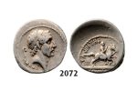 Lot: 2072. Roman Republic, L. Marcius Philippus (56 BC) Denarius, Rome, Silver (3.83g)