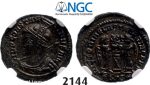 Lot: 2144. Roman Empire, Constantine I, 307-337 AD, Æ3 (Nummus) (Struck 319-320) Siscia, Billon (2.74g), NGC MS