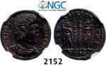 Lot: 2152. Roman Empire, Constantine I, 307-337 AD, Æ3 (Nummus) (Struck 332-333 AD) Trier, Billon (2.34g), NGC MS