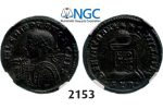 Lot: 2153. Roman Empire, Crispus, 316-326, Æ3 (Nummus) (Struck 322 AD) Trier, Billon (2.77g), NGC Ch XF