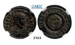 Lot: 2163. Roman Empire, Constantine II as Caesar, 337-361 AD, Æ3 (Nummus) (Struck 337-338 AD) Ticinum, Billon (2.55g), NGC AU