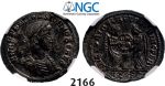 Lot: 2166. Roman Empire, Constantine II as Caesar, 337-361 AD, Æ3 (Nummus) (Struck 338-339) AD) Siscia, Billon (2.60g), NGC AU
