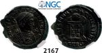 Lot: 2167. Roman Empire, Constantine II as Caesar, 337-361 AD, Æ3 (Nummus) (Struck 338-339 AD) Trier, Billon (3.45g), NGC AU