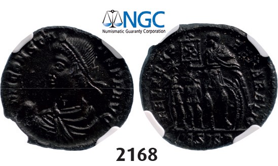 Lot: 2168. Roman Empire, Constans, 337-350, Centenionalis (Struck 348-350 AD) Siscia, Billon (3.55g), NGC MS