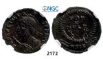 Lot: 2172. Roman Empire, Julian II, 360-363 AD, Æ3 (Nummus) Siscia, Bronze (3.20g), NGC Ch AU