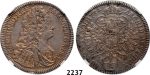 Lot: 2237. Austria, Charles VI, 1711-1740, ¼ Taler 1734, Hall, Silver