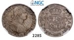 Lot: 2285. Bolivia, Spanish colony, Charles IV, 1788-1808, 2 Reales 1807-PTS/PJ, Potosi, Silver, NGC VF