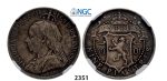 Lot: 2351. Cyprus, Victoria, 1837-1901, 9 Piastres 1901, London, Silver, NGC XF45