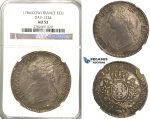 Lot: 2382. France, Louis XVI, 1774-1792, Ecu 1786 “Cow”, Pau, Silver, NGC AU53