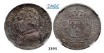 Lot: 2393. France, Louis XVIII, 1814-1815/1815-1824, 5 Francs 1815-I, Limoges, Silver, NGC AU53