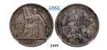 Lot: 2449. France, French Indo China (Vietnam), Piastre 1894-A, Paris, Silver , NGC XF