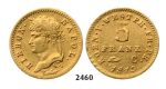 Lot: 2460. Germany, Westphalia, Hieronymus Napoleon, 1807­-1813, 5 Francs 1813­-C, Kassel, GOLD