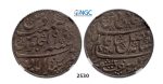 Lot: 2530. India, Bengal Presidency, Rupee Year 19, Murshidabad, Silver