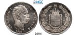 Lot: 2604. Italy, Kingdom, Umberto I, 1878-1900, Lira 1886-R, Rome, Silver, NGC MS65 PL