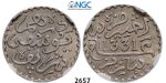 Lot: 2657. Morocco, Yusuf, AH1330-1346 (1912-1927), 1/10 Rial (Dirham) AH1331-Pa (1913) Paris, Silver, NGC AU58