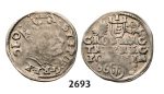 Lot: 2693. Poland, Stefan Bathory, 1575-1586, 3 Groschen (Trojak) 1586, Poznan (Posen) Silver
