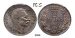 Lot: 2985. Serbia, Peter I, 1903-­1918, 2 Dinara 1904, Vienna, Silver, PCGS MS64