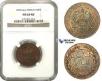 M10, German East Africa (DOA) Pesa 1890, NGC MS63RB