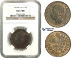 M12, Italy, Umberto I, 10 Centesimi 1893-BI, NGC MS64BN