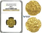M29, Transylvania, Sigismund Bathori, Ducat 1586, Hermannstadt, Gold (3.48g) NGC MS61