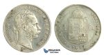 M88, Hungary, Franz Joseph, 1 Forint 1870-GYF, Gyulafehervar, Silver, Cleaned, Rare!