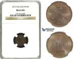 M92, Finland (under Russia) Alexander II, 1 Penni 1873, NGC MS65BN