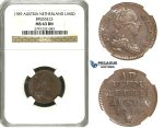 N11, Austria Netherlands, Joseph II, Liard 1789, Brussels, NGC MS63BN