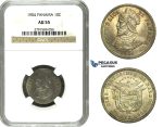 N12, Panama, 10 Centesimos 1904, Silver, NGC AU55