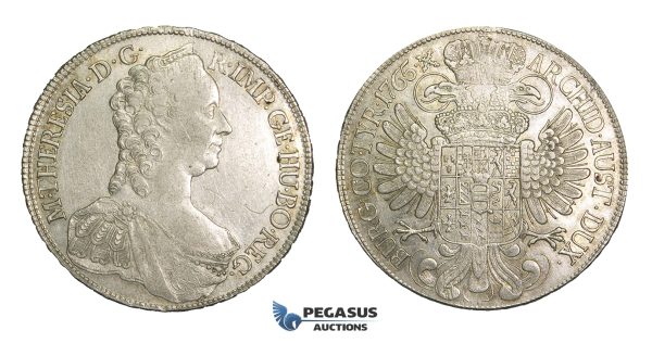 N98, Austria, Maria Theresia, Taler 1765, Vienna, Silver (28.05g) Very Nice (Cleaned long ago)