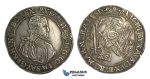 O11, Hungary, Rudolph II, Taler 1581 K-B, Kremnitz, Silver (28.36g) Dark toning, Die adjustment marks, scratched on Obv.