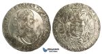 O14, Hungary, Ferdinand III, Taler 1656 K-B, Kremnitz, Silver (28.62g)