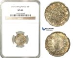 O16, Japan, Meiji, 10 Sen Year 29 (1896) Silver, NGC MS66 (Pop 1/1, Finest)